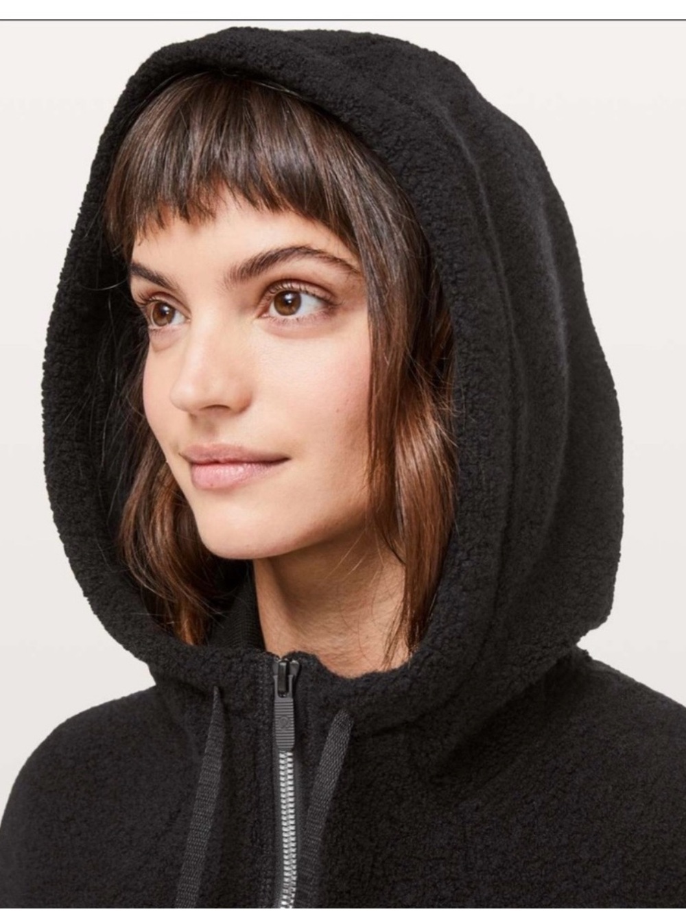 lululemon athletica Black Sherpa Zip Hoodie